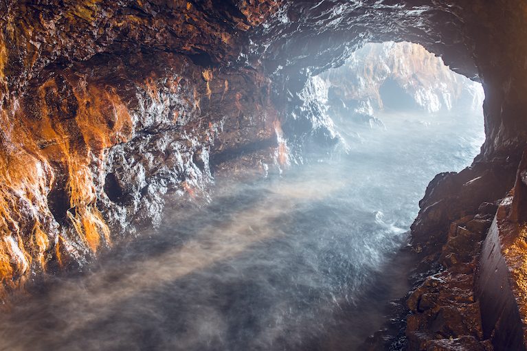Sandanbeki Cave
