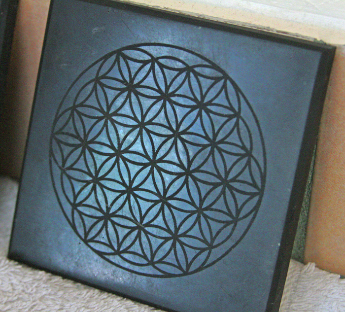 Flower of Life Shungite Tile