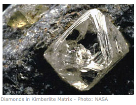 diamond in kimberlite