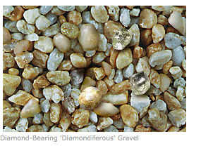 diamondiferous gravel africa