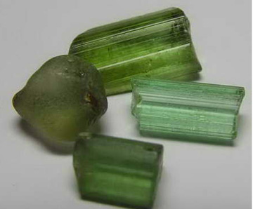 rough green tourmaline