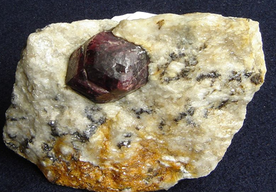 Almandine red garnet