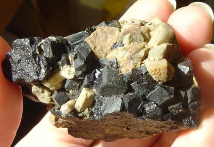 Andradite black garnet