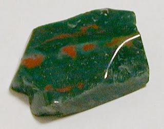 Bloodstone rough polish square