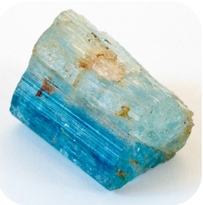 aquamarine small short rough crystal