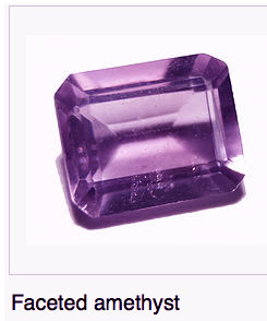 faceted amethyst