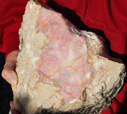 Opal from the Spencer mine in Idaho