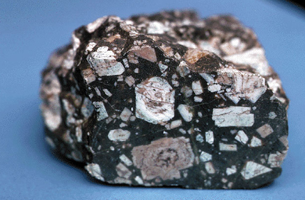 black and spotted rhyolite