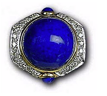 lapis world pendant