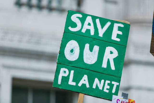 Save our planet sign